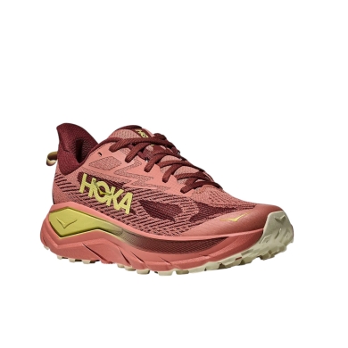 Hoka Trail Running Shoes Challenger 8 Blush Red Ladies