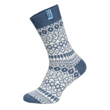 HomeOfSocks Wool Sock Scandinavian Flag Iceland Light Blue - 1 Pair