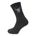 HomeOfSocks Yak Wool Socks Crew Anthracite Grey - 1 Pair