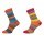 HomeOfSocks wool socks Hygge multicoloured pink/orange/blue - 2 pairs