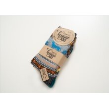 HomeOfSocks Wool Socks Hygge with Colourful Moose Design - 1 Pair