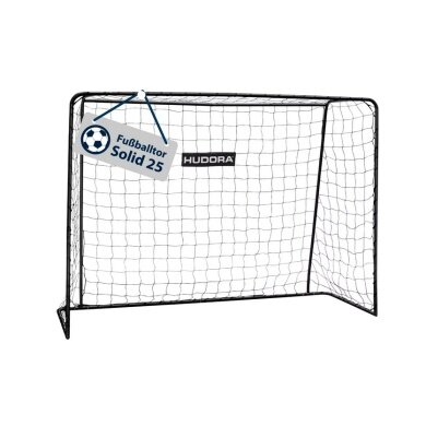 Hudora Football Goal Solid 25 (stable, durable) black - 213x152x76cm