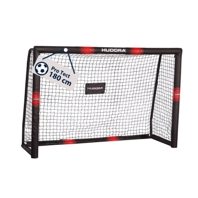 Hudora Football Goal Pro Tect 180 (high quality, durable, easy assembly) black - 180x120x60cm