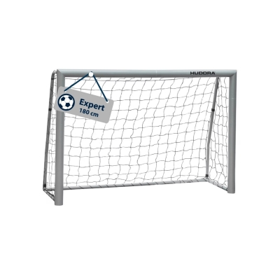 Hudora Football Goal Expert 180 (stable, durable, weather-resistant) white - 180x120x60cm