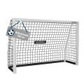 Hudora Football Goal Advanced 180 (high-quality, durable, easy assembly) white - 180x120x60cm