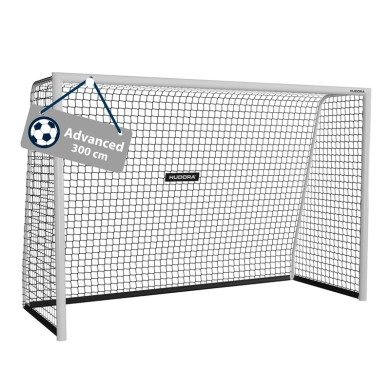 Hudora Football Goal Advanced 300 (high quality, durable, easy assembly) white - 300x200x120cm