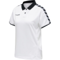 Hummel Sport Polo hmlAUTHENTIC Functional (soft jersey fabric) Short Sleeve white/black Ladies