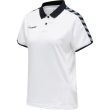 Hummel Sport Polo hmlAUTHENTIC Functional (soft jersey fabric) Short Sleeve white/black Ladies