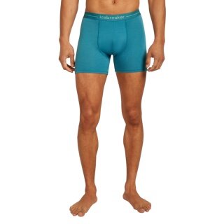 Icebreaker Anatomica Boxershorts (Merino Wool) Underwear Topaz Blue Men's