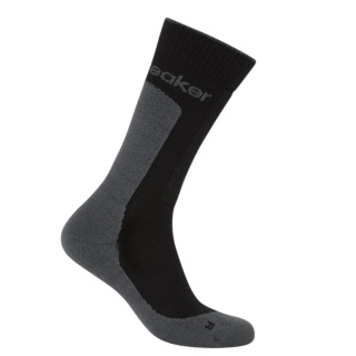Icebreaker Wandersocke Crew Hike+ Medium (Merino wool, durable, lightweight) black/obsidian men's