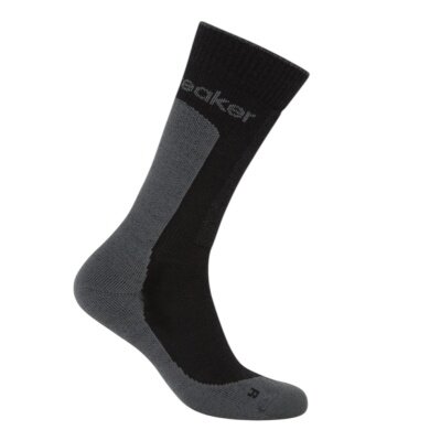 Icebreaker Wandersocke Crew Hike+ Medium (Merino wool, durable, lightweight) black/obsidian men's