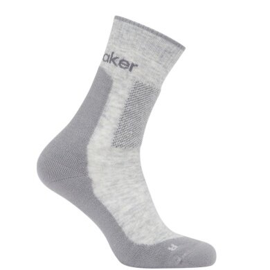 Icebreaker Wander Sock Crew Hike+ Medium (Merino Wool, durable, lightweight) grey men's