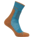 Icebreaker Wander Sock Crew Hike+ Medium (Merino wool, durable, lightweight) blue/orange men's