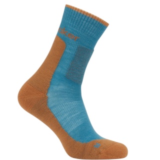 Icebreaker Wander Sock Crew Hike+ Medium (Merino wool, durable, lightweight) blue/orange men's