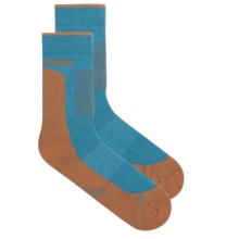 Icebreaker Wander Sock Crew Hike+ Medium (Merino wool, durable, lightweight) blue/orange men's