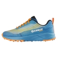 Icebug Winter Trail Running Shoes NewRun BUGrip - with 17 dynamic carbide spikes - blue/orange men's