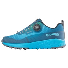 Icebug Winter Trail Running Shoes NewRun BUGrip GTX (BOA® Fit System, waterproof, with spikes) aquablue/mistblue ladies