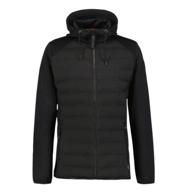 Icepeak Arzberg Hybrid Jacket with Hood (4-Way Stretch) Black Men's