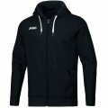 JAKO Leisure Hooded Jacket Base (70% Cotton) Black Kids