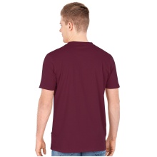 JAKO Leisure T-shirt Doubletex (Polyester/Cotton) Burgundy Men