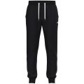 JAKO One Cotton Jogging Trousers with Cuffs (Mixed Fabric) Long Black Men's