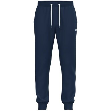 JAKO One Cotton Jogging Trousers with Cuffs (Mixed Fabric) Long Navy Blue Men's