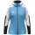 JAKO Hooded Jacket Dynamic (Polyester Fleece, Side Pockets with Zipper) Sky Blue/White/Navy Blue Ladies
