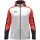 JAKO Hooded Jacket Dynamic (Polyester Interlock Fleece, Side Pockets with Zipper) white/coral red/navy blue Men's