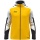 JAKO Hooded Jacket Dynamic (Polyester Interlock Fleece, Side Pockets with Zipper) yellow/white/black Men's
