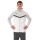 JAKO Iconic Hooded Jacket (Polyester Fleece, Side Pockets with Zip) white/light grey/charcoal grey Men's