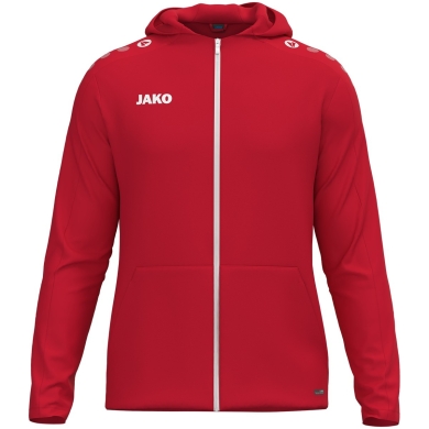 JAKO Hooded Jacket One (Inner side made of micro-fleece,) red Ladies