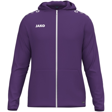 JAKO Hooded Jacket One (Inner side made of micro-fleece,) purple ladies
