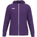 JAKO Hooded Jacket One (Inner side made of micro-fleece, 100% recycled polyester) violet Men's