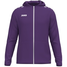 JAKO Hooded Jacket One (Inner side made of micro-fleece, 100% recycled polyester) violet Men's