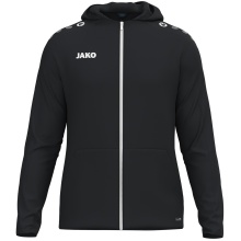 JAKO Hooded Jacket One (Inner side made of micro-fleece, 100% recycled polyester) black men's