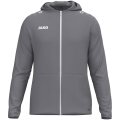JAKO Hooded Jacket One (Inner side made of micro-fleece, 100% recycled polyester) grey men's