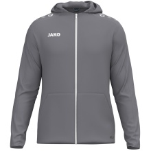 JAKO Hooded Jacket One (Inner side made of micro-fleece, 100% recycled polyester) grey men's