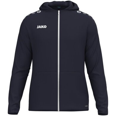 JAKO Hooded Jacket One (Inner side made of micro-fleece, 100% recycled polyester) navy blue men's