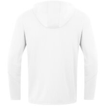 JAKO Hooded Jacket Power (Polyester Fleece, Side Pockets with Zip) White Men