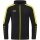 JAKO Hooded Jacket Power (Polyester Fleece, Side Pockets with Zip) black/yellow Kids
