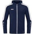 JAKO Hooded Jacket Power (Polyester Fleece, Side Pockets with Zipper) Navy Blue Men
