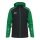 JAKO Hooded Jacket Sonic (durable, soft feel) black/green men's
