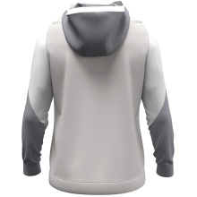 JAKO Hooded Sweatshirt with Half-Zip Dynamic (100% recycled Polyester) light grey/white/grey Men's