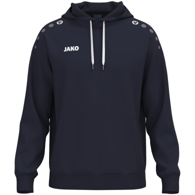 JAKO Hooded Sweatshirt One Sweat (Cotton Blend) navy blue Men's