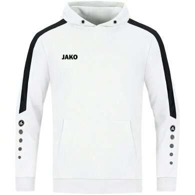 JAKO Hoodie Power Hooded Sweatshirt (Organic Cotton) White Kids