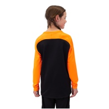 JAKO Sport Long Sleeve Sweatshirt Iconic (Polyester Stretch Fleece) black/neon orange Kids