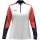 JAKO Long Sleeve Zip Top Dynamic (recycled polyester, elastic material) white/coral red/navy blue ladies