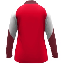 JAKO Long Sleeve Zip Top Dynamic (recycled polyester, elastic material) red/white/dark red ladies