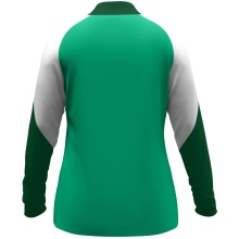 JAKO Long Sleeve Zip Top Dynamic (recycled polyester, elastic material) green/white/dark green ladies