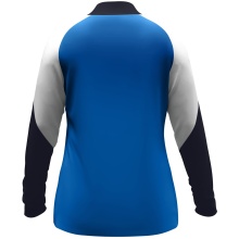 JAKO Long Sleeve Zip Top Dynamic (recycled polyester, elastic material) royal blue/white/navy blue ladies